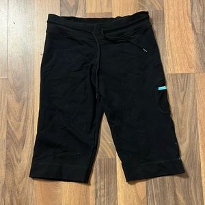 Black Lululemon capri sweat pants